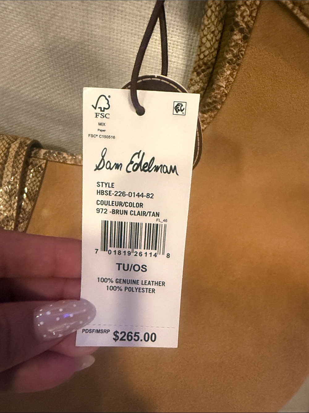 NWT🌻 Sam & Edelman Lucy Buckle Extra-Large Tote Handbag - Picture 10 of 11